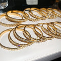 Light Luxury Alloy Zircon Heart Geometric Bangle For Women 2026 Fashion Hand Jewelry view 3