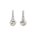 Korean Light Luxury Faux Pearl Zircon Flower Ear Cuff Necklace Jewelry Set For Women view 5
