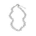 Korean Sweet Faux Crystal Round Geometric Necklace Light Luxury Fairy Collarbone Chain for Women view 5