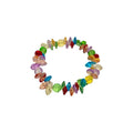 Dopamine Rainbow Faux Crystal Beaded Necklace Bracelet Jewelry Set Sweet Vacation Style view 5