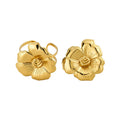 European American Style Vintage Flower Iron Open Bracelet And Ring Jewelry Set For Women view 5