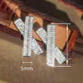 Light Luxury Cross Stud Earrings With X Trapezoid Square Zircon Bow Elegant Classic Jewelry view 4