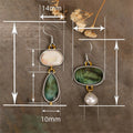 Bohemian Ethnic Vintage Drop Earrings For Women, Hong Kong Style Faux Pearl Sticker Earrings view 4