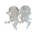French Lace Flower Tassel Drop Earrings Sweet Fairy Floral Stud Style For Girls view 5