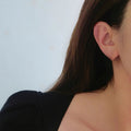 Korean Style Micro Pave Zircon Bow Earrings, Elegant Luxury Party And Vacation Accessories view 3