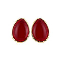Resin Teardrop Stud Earrings, Minimalist Vintage Western Light Luxury Fashion Jewelry view 5