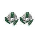 Luxury Copper Rhinestone Bow Drop Earrings Statement Evening Banquet Jewelry view 5
