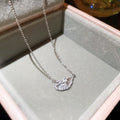 Light Luxury Copper Rhinestone Swan Pendant Necklace Elegant Clavicle Chain For Women view 2