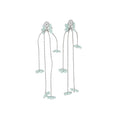 Sweet Vacation Style Resin Flower Tassel Drop Earrings With Silver Posts view 5