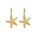 Vacation Style C-Shaped Starfish Shell Conch Stud Earrings With Silver Posts view 5