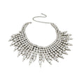 Old Money Copper Rhinestone Waterdrop Tassel Choker Necklace For Women view 5