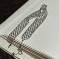 Copper Hollow Mesh Crisscross Wrap Bangle Geometric Diamond Light Luxury Statement Bracelet view 4