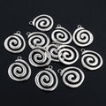 Alloy Spiral Circle Coil Pendant Charms For DIY Jewelry Necklace And Bracelet Accessories view 3