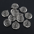 Alloy Spiral Circle Coil Pendant Charms For DIY Jewelry Necklace And Bracelet Accessories view 4