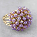 Vintage Faux Pearl Ring For Women With Starry Flower Bouquet Design Fashion Jewelry view 5