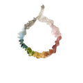 Colorful Natural Zircon Beaded Bracelet Summer Dopamine Geometric Round Stone Fashion OL Jewelry view 5