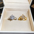 Sparkling Zircon Oval Open Ring With Elegant Luxury Design For Women view 4