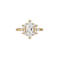 Sparkling Zircon Oval Open Ring With Elegant Luxury Design For Women view 5