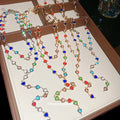 Old Money Style Double Layer Y Necklace With Colorful Artificial Crystal Heart Pendant For Women view 2