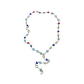 Old Money Style Double Layer Y Necklace With Colorful Artificial Crystal Heart Pendant For Women view 5