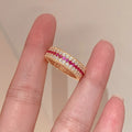 Sweet Elegant Classic Wax Set Zircon Ring For Women, Commuter Style Valentine's Day Gift view 2