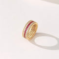 Sweet Elegant Classic Wax Set Zircon Ring For Women, Commuter Style Valentine's Day Gift view 3