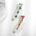 Red Gold Tone Flower Crystal Enamel Two Designs Metal Brooch Pin 2 Pictured Designs 2 view 3