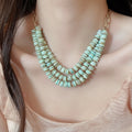 Shell Round Bead Bracelet Necklace Jewelry Set Ethnic Fresh Clavicle Chain Fashion Accessories view 3