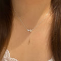 Old Money Faux Pearl Zircon Geometric Round Pendant Necklace For Women Luxury Clavicle Chain view 2