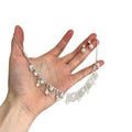 French Lace Faux Pearl Necklace And Stud Earrings Jewelry Set Light Luxury Vintage Palace Style view 5