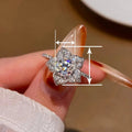 Fresh Forest Style Camellia Lily Ring For Women, Korean Light Luxury Daily Commuter Jewelry view 4