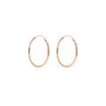 Elegant Diamond-Cut Faceted Gold Alloy Hoop Huggie Minimalist Smooth Metal Round Circle Earrings view 5