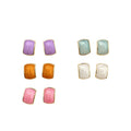Alloy Enamel Starfish Round Geometric Stud Earrings Jewelry Set Simple Modern Style view 5