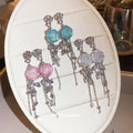 Spring Date Resin Flower Tassel Drop Earrings, Statement Floral Dangle Earrings For Women view 2