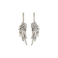 18K Gold Plated Copper Zircon Angel Wing Stud Earrings, Light Luxury European Style view 5