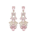 Light Luxury Alloy Teardrop Rhinestone Stud Earrings With Silver Pins, Elegant Princess Style view 5