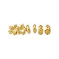 Resin Flower Water Drop Stud Earrings With Silver Pins, Modern Vintage Light Luxury Women's Ear Jewelry view 5