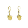 Elegant Vintage Chinese Style Bamboo Link Zircon Rhinestone Tassel Alloy Drop Dangle Earrings view 5
