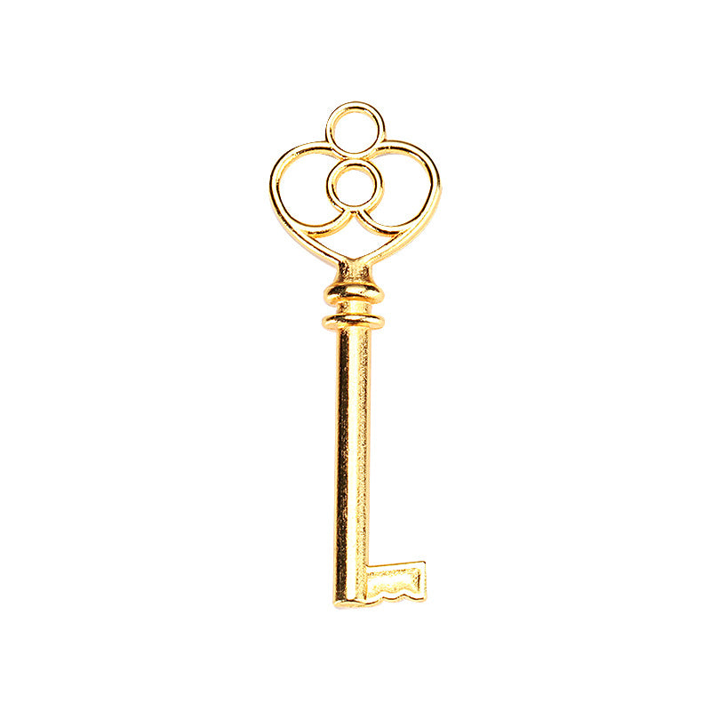 60x20mm Retro Heart Keychain Charm