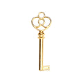 Three-Loop Clover Key Metal Charm in 6 Finishes for Jewelry Crafts view 5