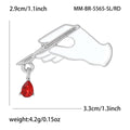 Alloy Enamel Scalpel Brooch For Medical Theme Apparel Decoration view 6