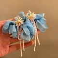 Bohemian Resin Crystal Colorful Flower Stud Earrings Sweet Vacation Style Silver Needle Jewelry view 2