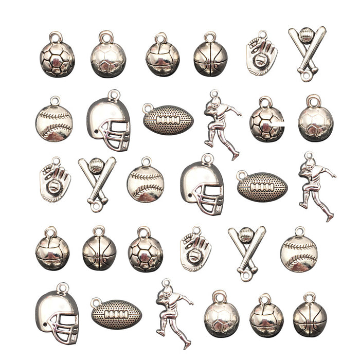 Metallic Seashell Metal Charms with 10 Listed Options