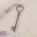 Open Heart Key Metal Charm in 3 Finishes for Jewelry Crafts view 4