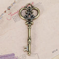 83x31mm Vintage Crown Key Alloy Charm Pendant