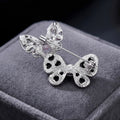 Alloy Abalone Shell Butterfly Brooch Pin For Womens Garment Decoration view 4