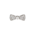 Light Luxury Zirconia Bow Faux Pearl Floral Clip-on Earrings For Non-Pierced Ears view 5