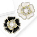 Elegant Alloy Camellia Flower Brooch For High End Clothing Decoration view 2