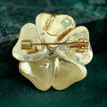 Elegant Alloy Camellia Flower Brooch For High End Clothing Decoration view 3
