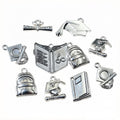 Alloy Graduation Cap Book Backpack Charms, DIY Jewelry Accessories For Necklaces And Bracelets view 5